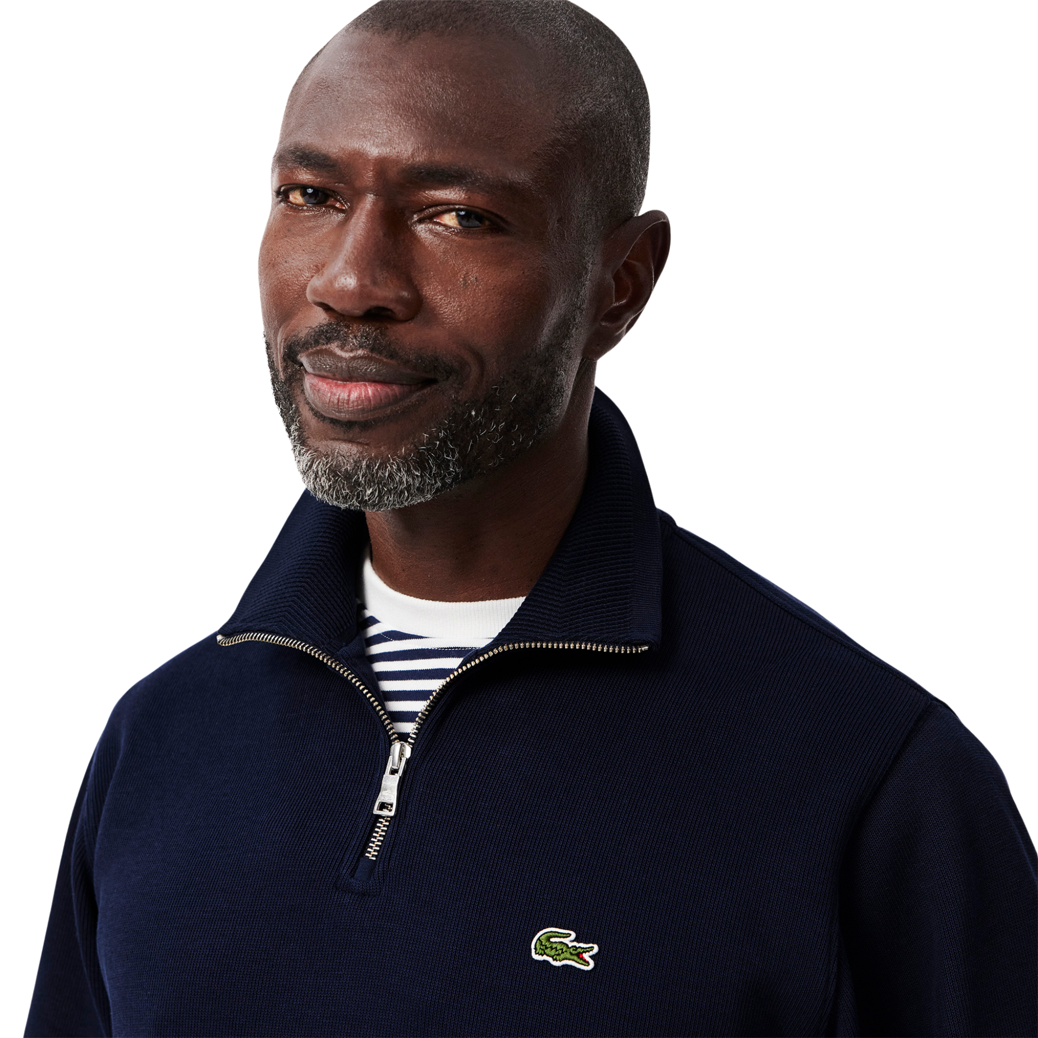 Mens Lacoste Navy Blue Classic Half Zip Sweatshirt