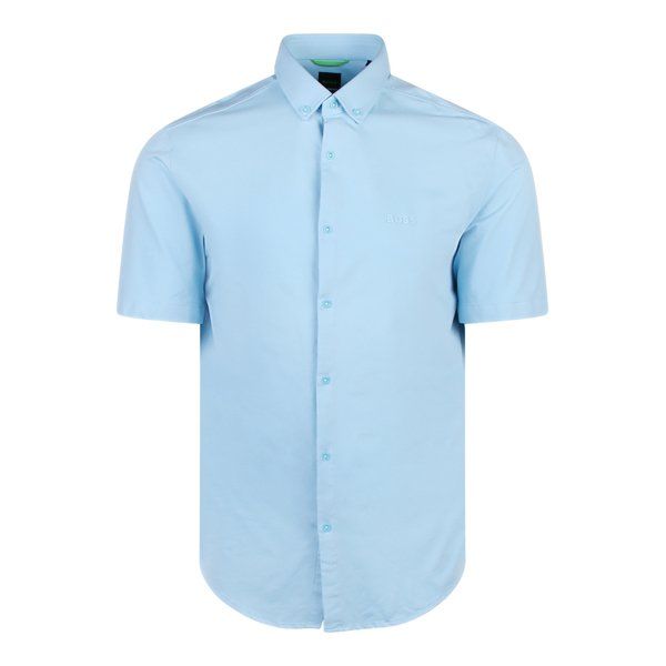 Mens Light Blue Biadia Reg Fit S/s Shirt