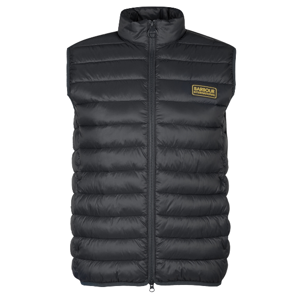 Mens Black Racer Reed Gilet