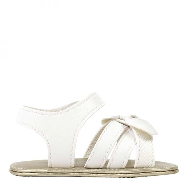 Baby White Bow Sandals (15-18)