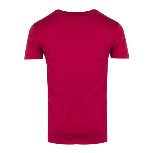 Mens Red Chest Logo Beach S/s T Shirt