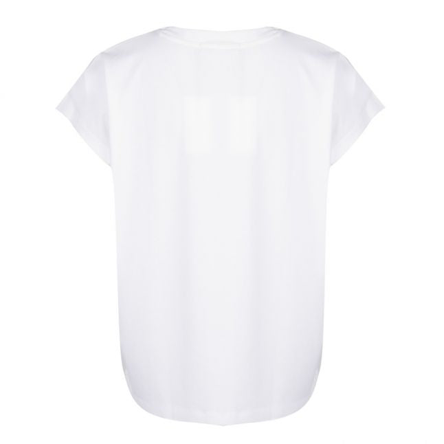 Womens Bright White Institutional Vinyl Logo S/s T Shirt