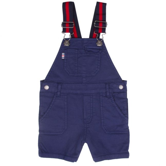 Infant Steel Blue Stripe Detail Dungarees