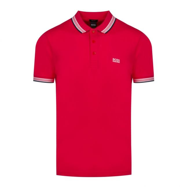 Athleisure Mens Red Paddy Regular Fit S/s Polo Shirt