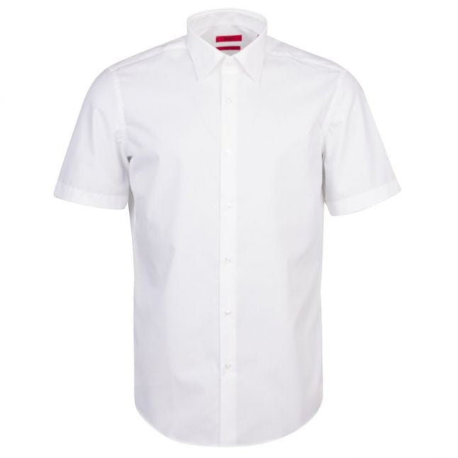 Mens Optic White C-Enzino Regular S/s Shirt