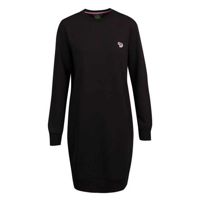 Womens Black Zebra Sweater Dress