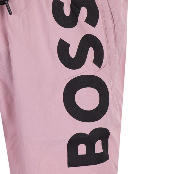 Mens BOSS Pastel Pink Octopus Swim Shorts