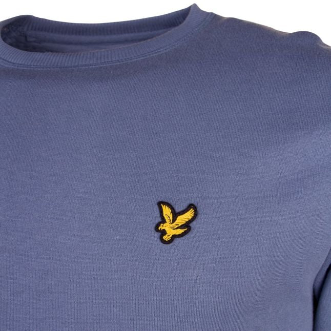 Mens Mist Blue Front Pocket Sweat Top