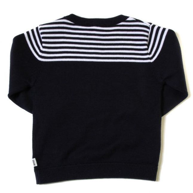 Baby Navy Stripe Detail Jumper