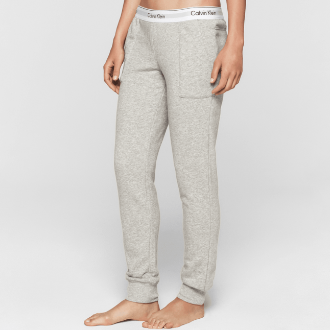 Womens Grey Heather Sweat Pants