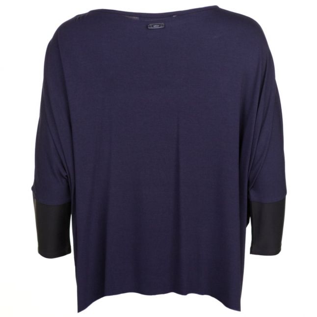 Womens Navy Oversized Style Top