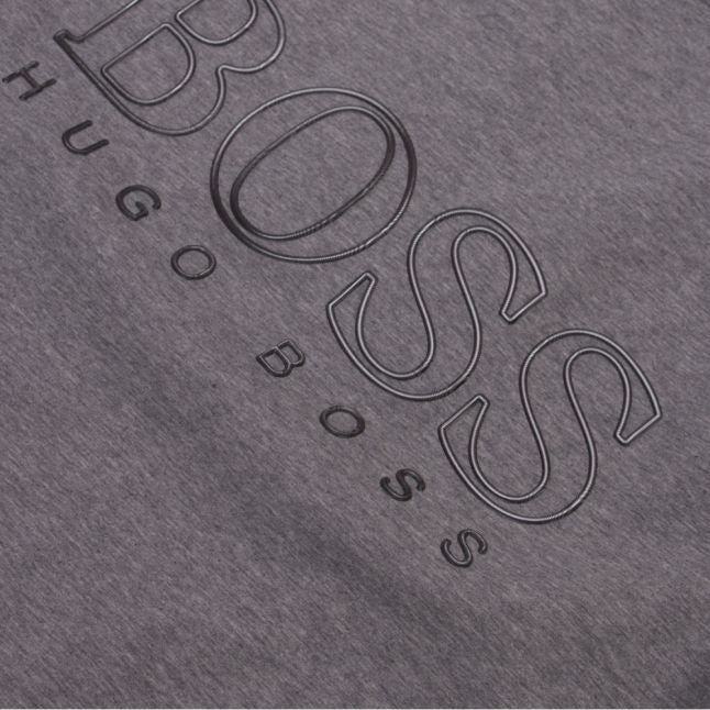 Athleisure Mens Light Grey Tee Raised Logo S/s T Shirt