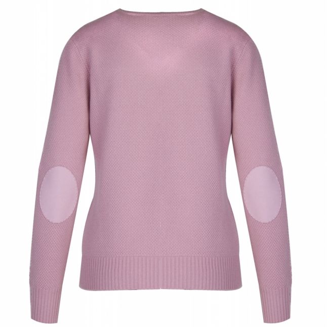 Womens Light Pink Gorjie Shoulder Zip Knitted Top