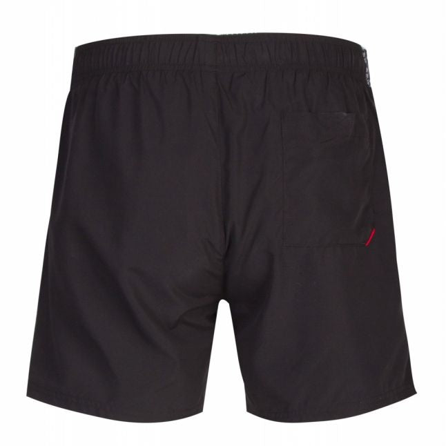 Mens Black Anguilla Trim Swim Shorts