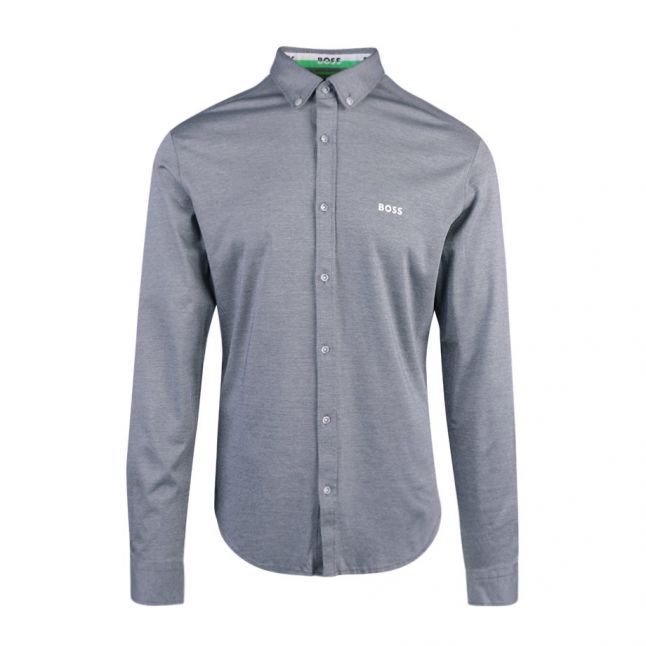 Mens Navy Biado Regular Fit L/s Shirt