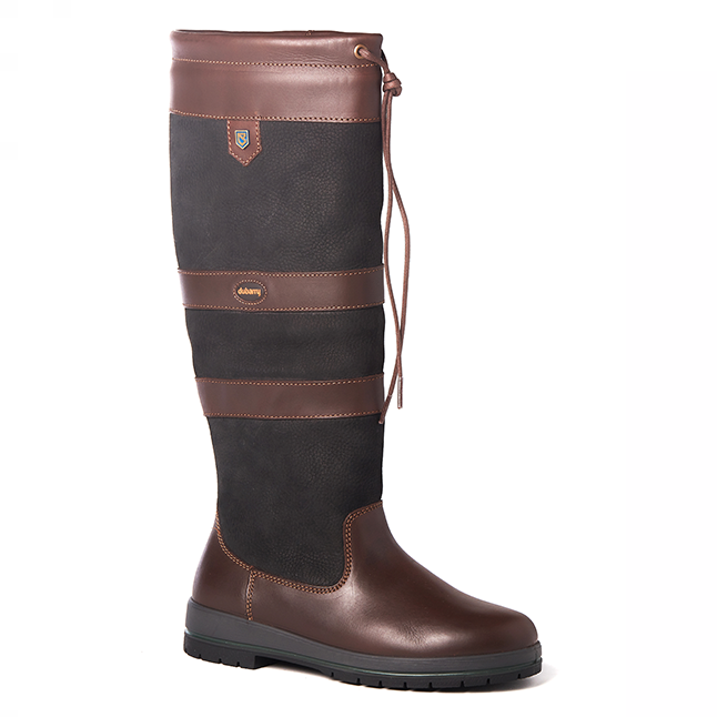 Womens Black & Brown Galway Boots