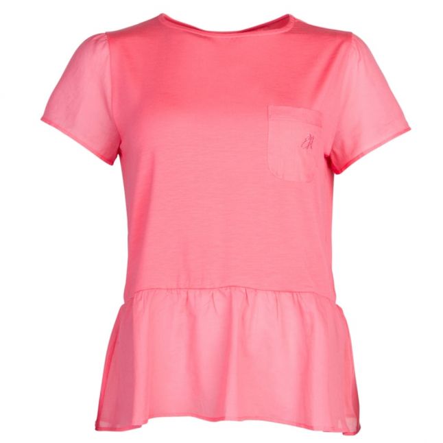 Womens Coral Pocket S/s T Shirt