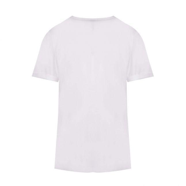 Casual Womens White Tesolid S/s T Shirt