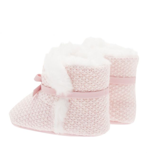 Baby Rose Knitted Booties