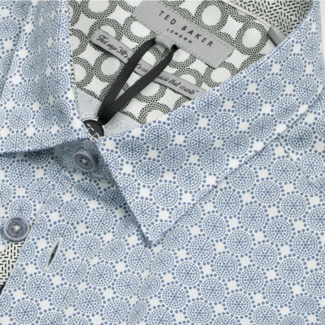 Mens Navy Modmo Dot S/s Shirt