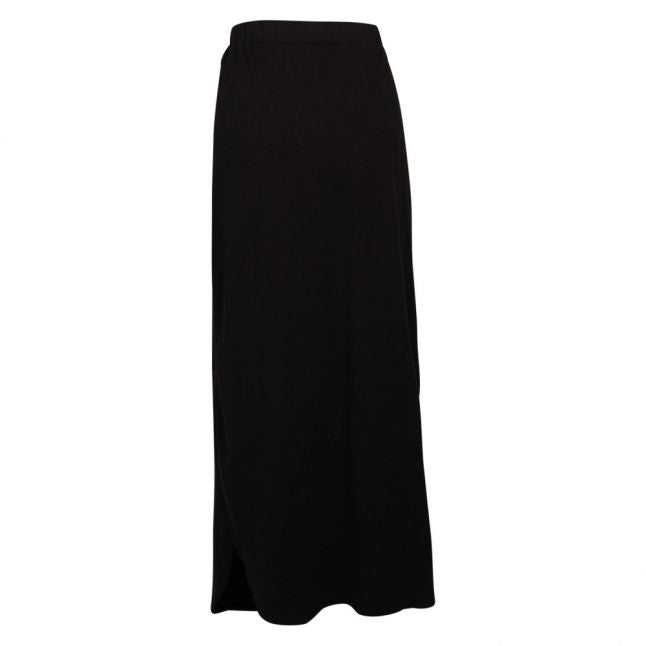 Womens Black Jersey Maxi Skirt