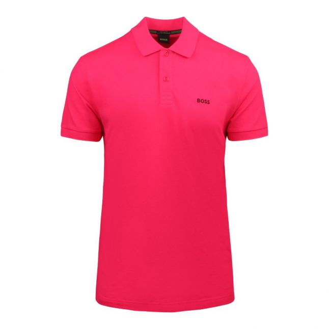 Mens Bright Pink Piro S/s Polo Shirt