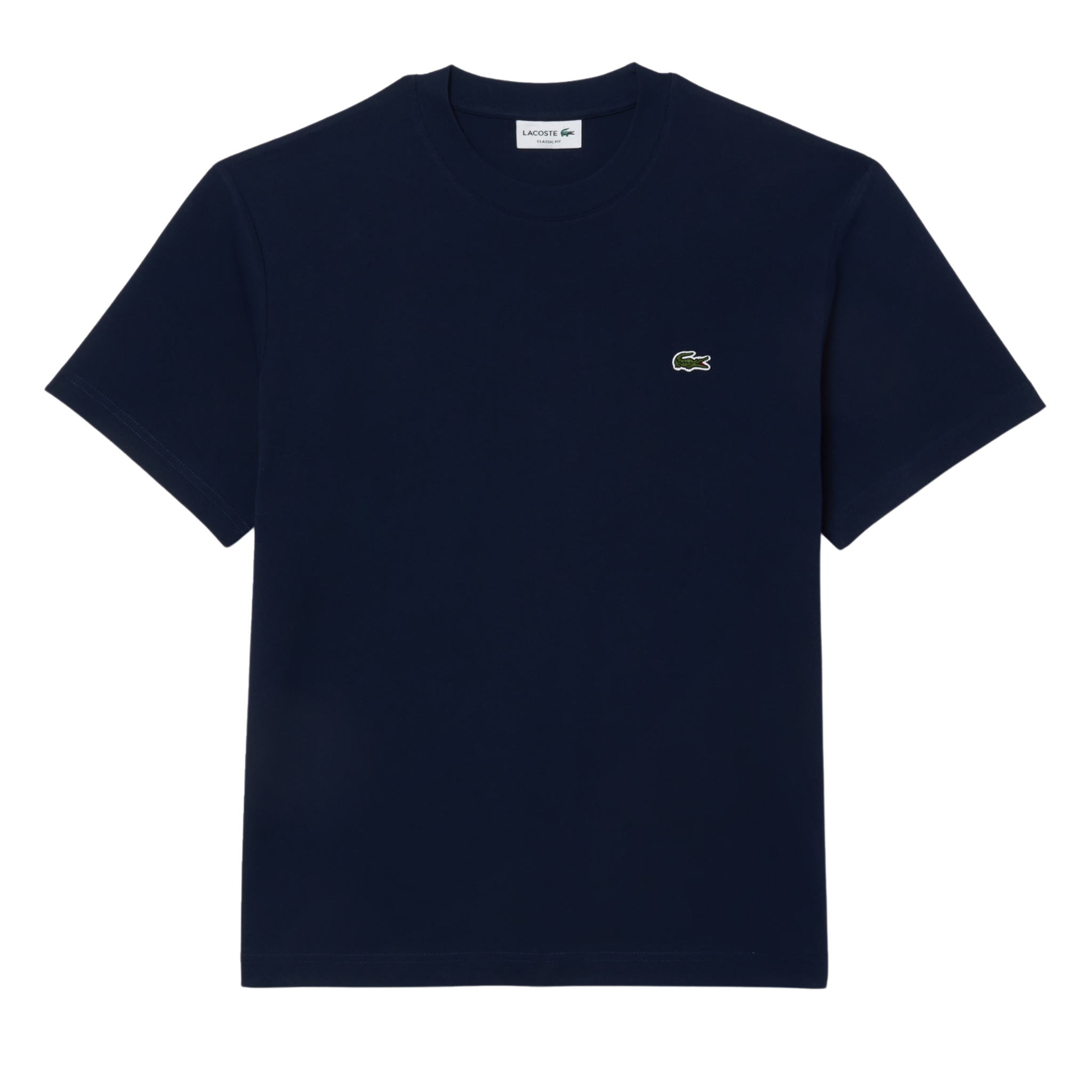 Mens Lacoste Navy Blue Classic Fit Mid Weight S/s T Shirt