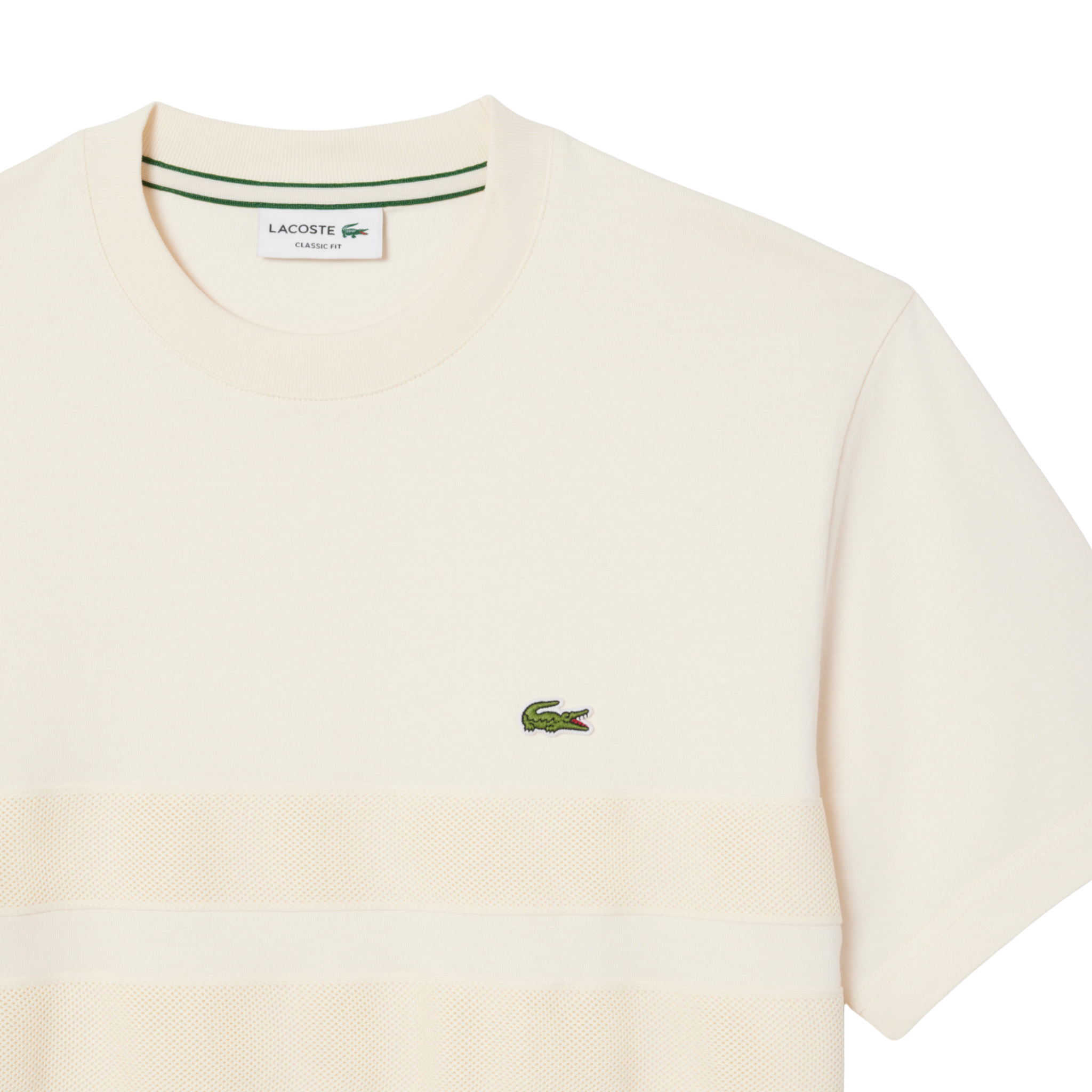 Mens Lacoste Lapland Texture Stripe S/s T Shirt