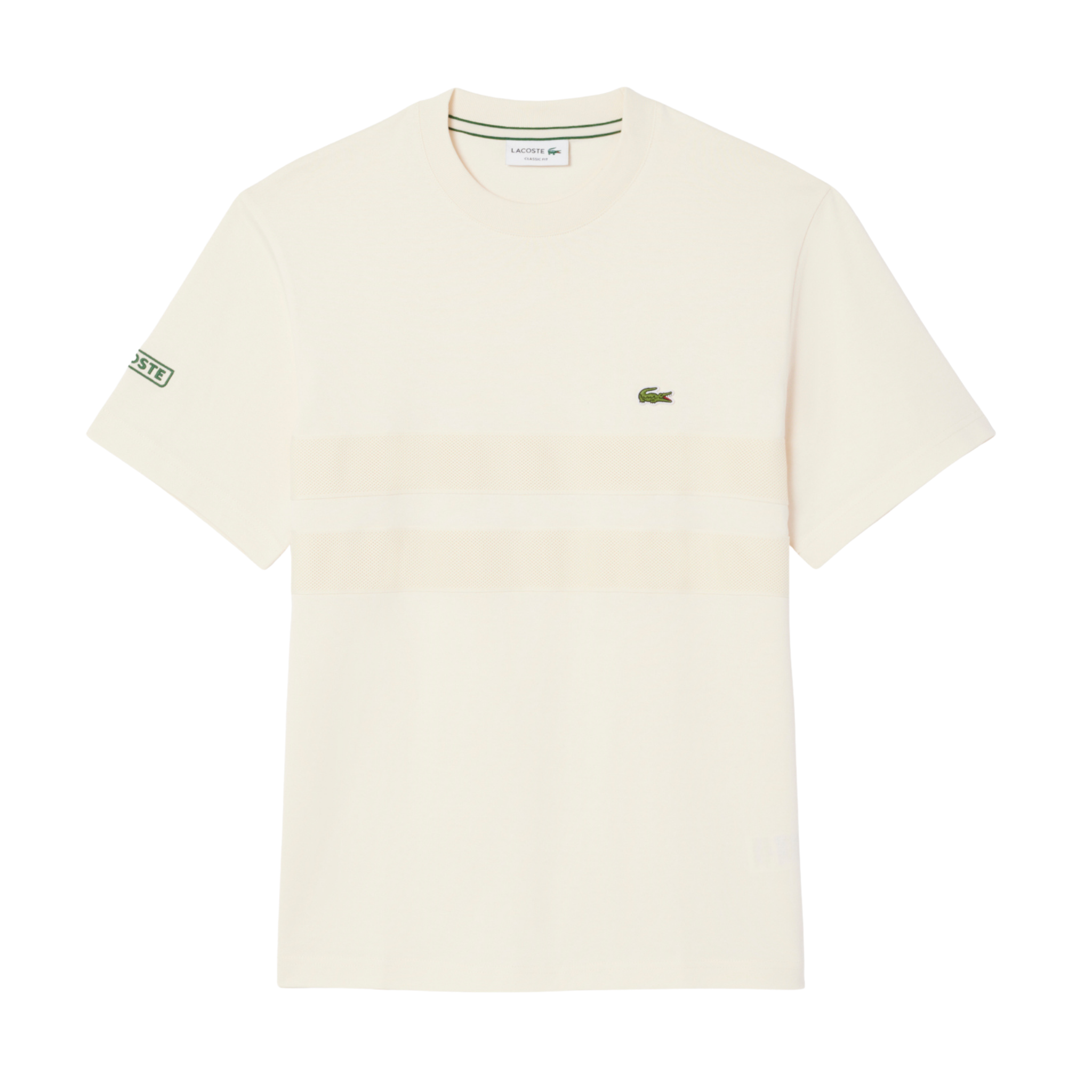 Mens Lacoste Lapland Texture Stripe S/s T Shirt