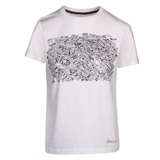 Womens White Covent Garden Map S/s T Shirt