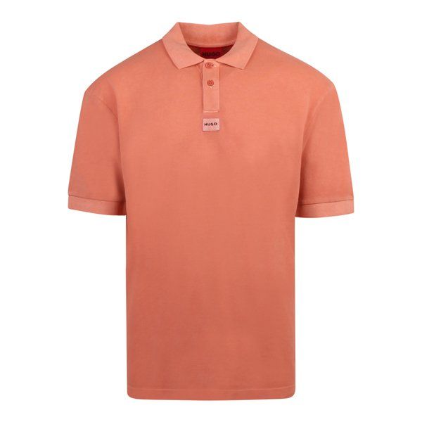 Mens HUGO Open Orange Danoe S/s Polo