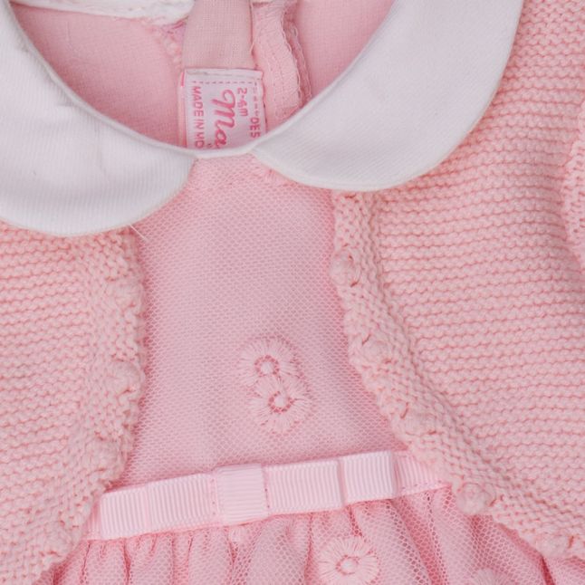 Baby Old Pink Embroidered Dress