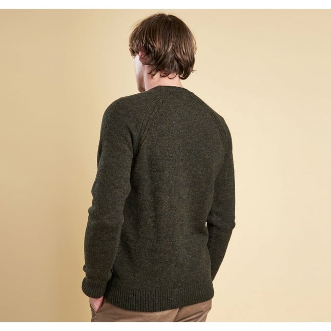 Heritage Mens Olive Rydal Crew Knit Jumper