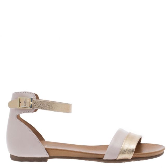 Womens Light Pink Noello Flat Sandals