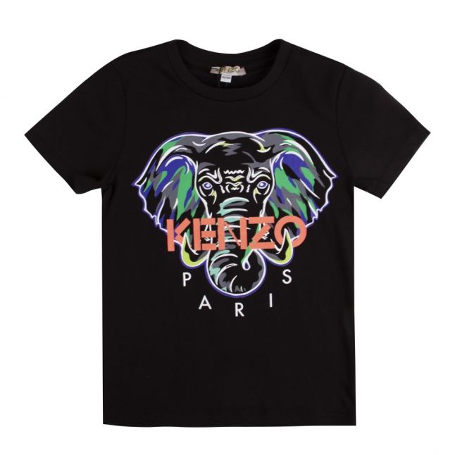 Boys Black James Elephant S/s T Shirt