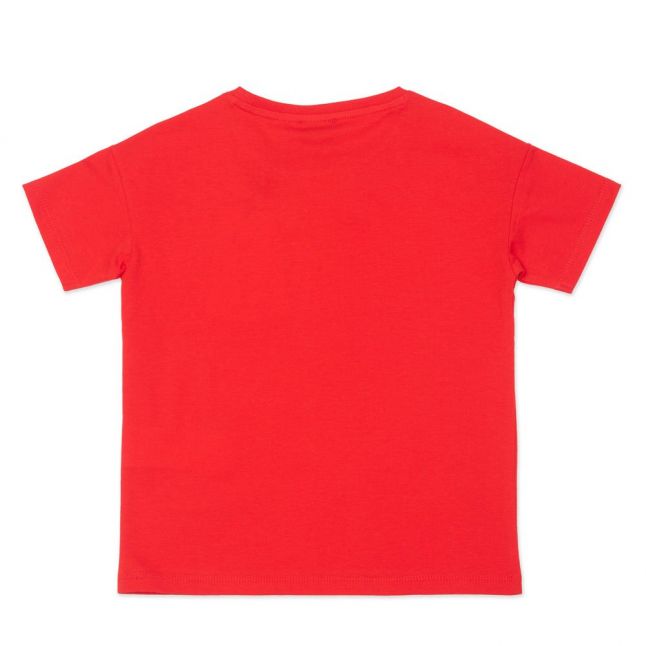 Girls Bright Red Tiger Loose Fit S/s T Shirt