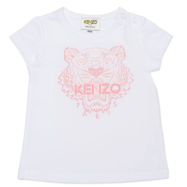 Baby White/Pink Tiger B1 S/s T Shirt