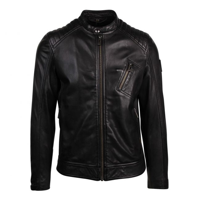 Mens Belstaff Black V Racer 2.0 Leather Jacket