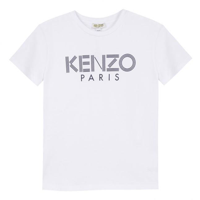 Boys Optical White Fantastic Logo S/s T Shirt