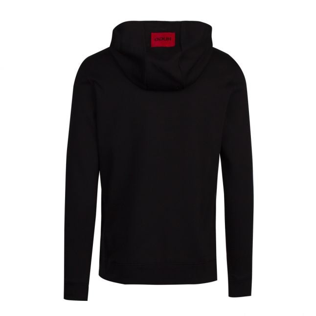 Mens Black Deauty Hooded Sweat Top