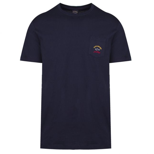 Mens Navy Classic Pocket Custom Fit S/s T Shirt