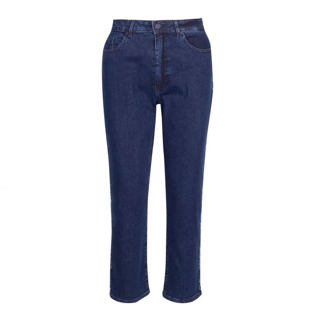 Womens Dark Blue Logo Regular 1 Jeans