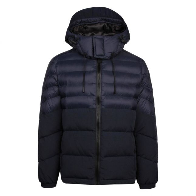 Casual Dark Blue Olooh Hooded Padded Jacket