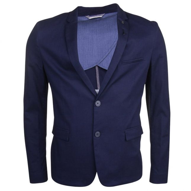 Boss Orange Mens Blue Tailored Benestretch7 Jacket