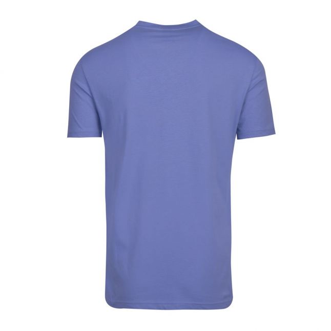 Mens Sky Blue Beach Chest Logo Slim Fit S/s T Shirt