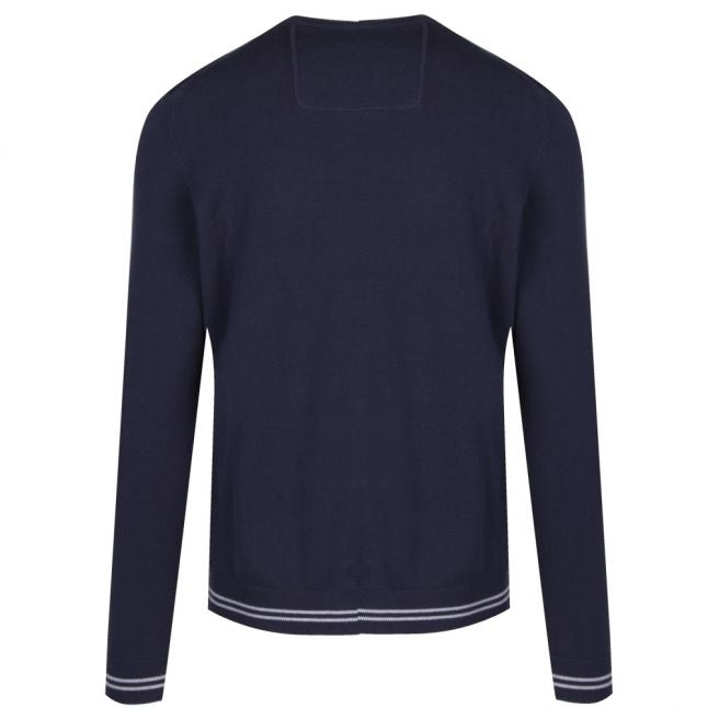 Athleisure Mens Navy Rimex_S Crew Neck Knitted Jumper