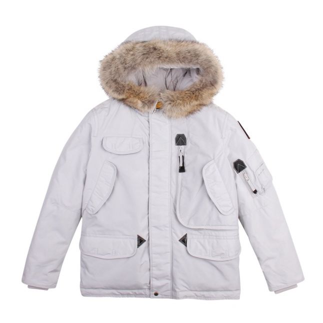 Boys Mist White Right Hand Fur Jacket