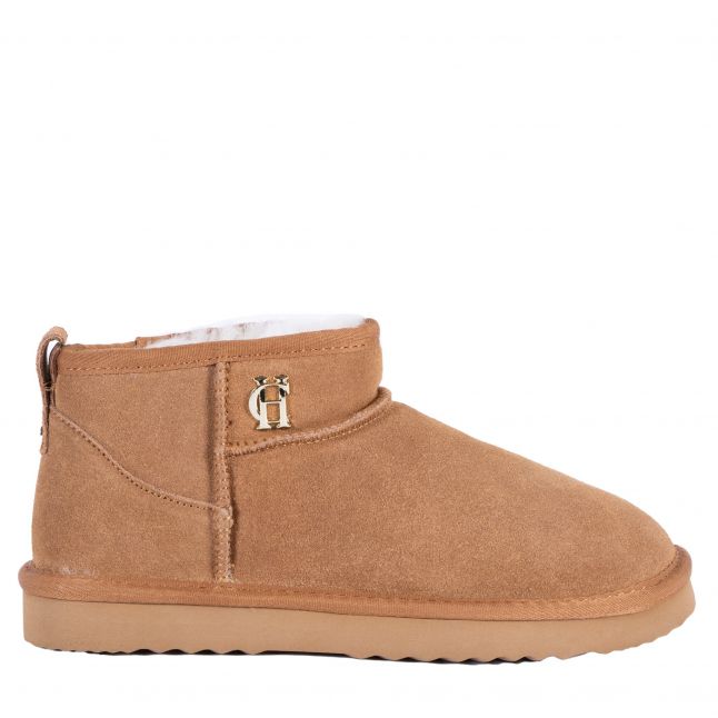 Womens Tan Ultra Mini Shearling Boots