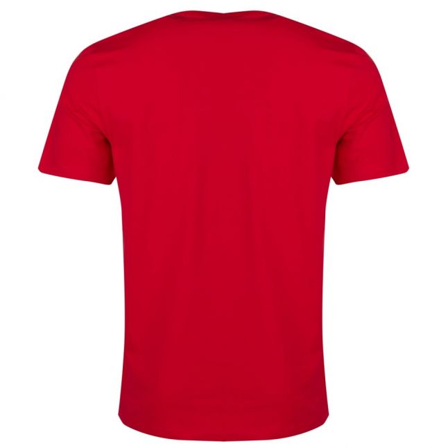 Mens Red Chest Logo Box Slim S/s T Shirt