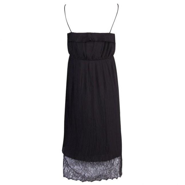 Womens Black Vividia Midi Strap Dress